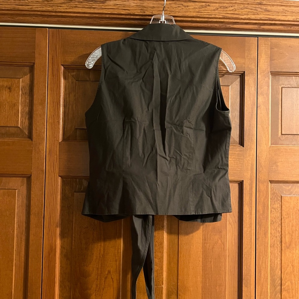 Brooks Brothers Dark Green Cotton Blend Top - Picture 3 of 3